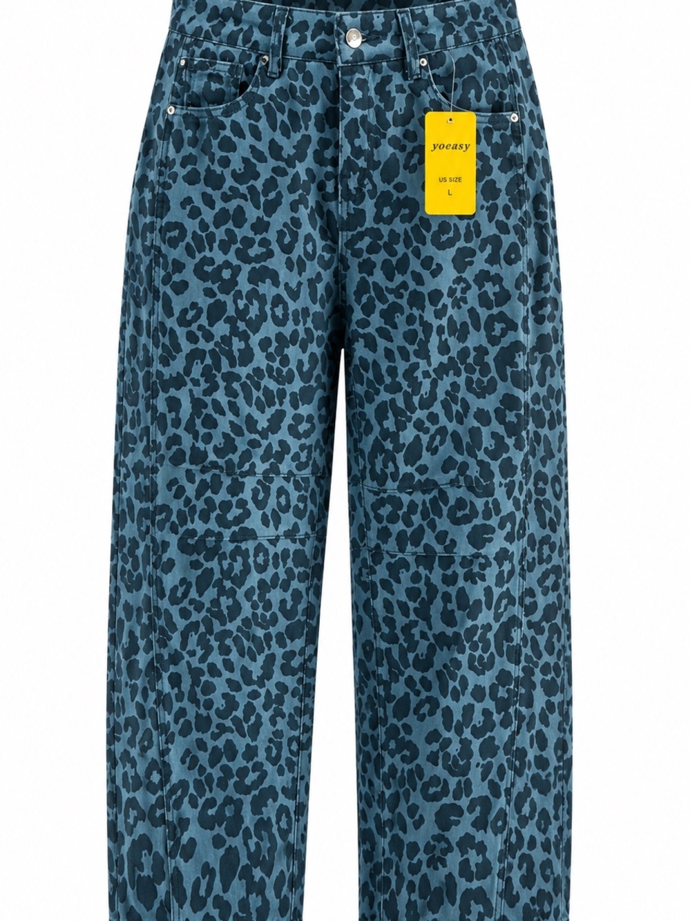 Blue Leopard Print Women’s Pant -L/12